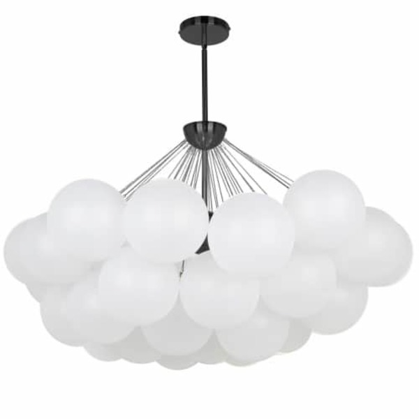 Dainolite 8Lt Chandelier, Mb W/ Fr Glass MLS-358C-MB-FR